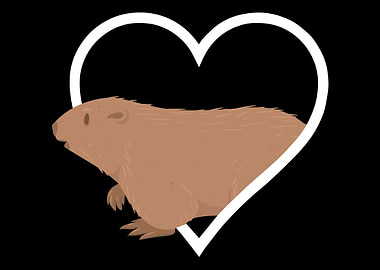 Marmot Heart Marmot Animal