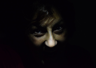 Face in the dark