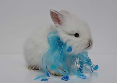 White Angora Bunny