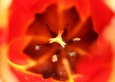 Tulip flower close up