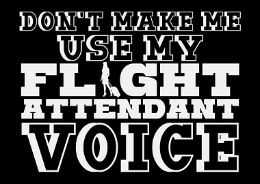 Flight Attendant Voice Pun