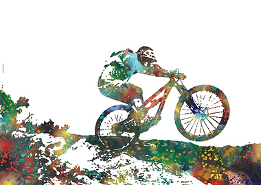 Downhill mountain biking