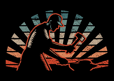 Blacksmith Forging Metal