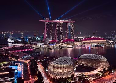 Singapore Asia Bay Night