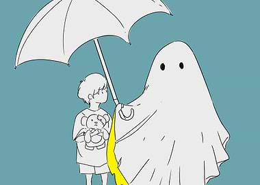 ghost and little boy