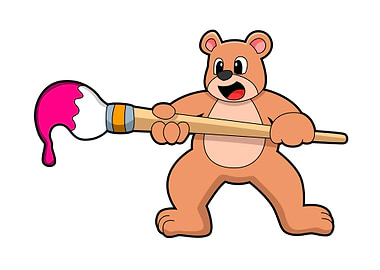 Bear Painter Brush