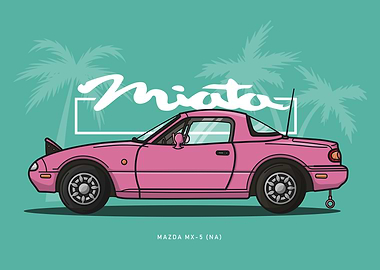 City Pop Miata Sideview