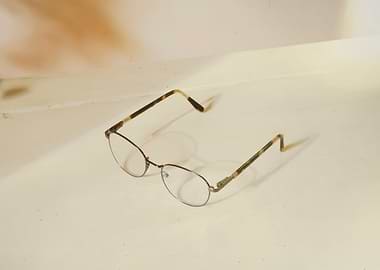 Eyeglasses vintage left on