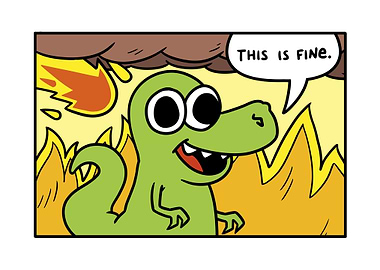 Dinoptimistic This is fine