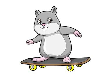 Hamster Skater Skateboard