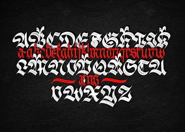 Blackletter Alphabets
