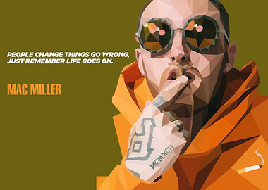 Lowpoly Mac Miller FanArt