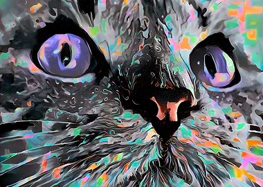 Glitch Liquid Cat