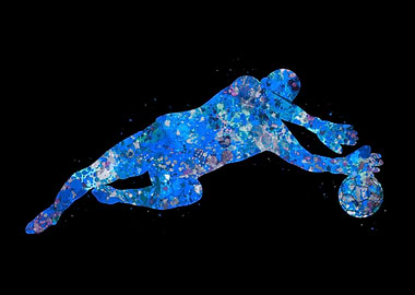 Soccer player goalkeeper