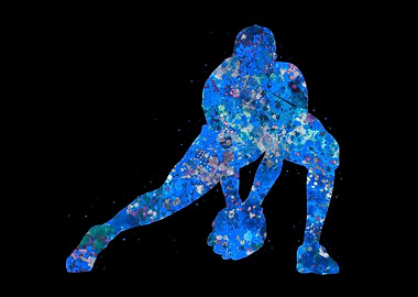 Baseball catcher blue