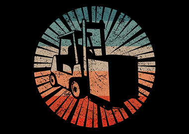 Retro Forklift Driver