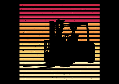 Retro Forklift Driver
