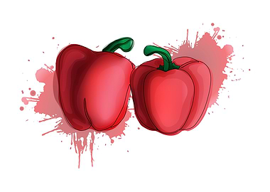 Bell pepper print