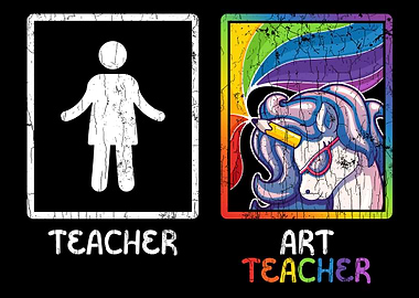 Cute Adorable Art Teacher