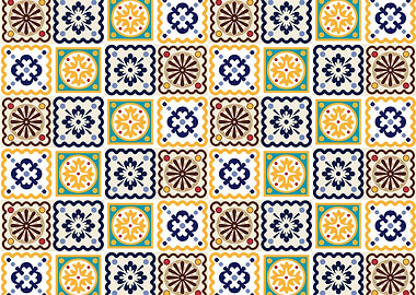 Assorted tiles pattern