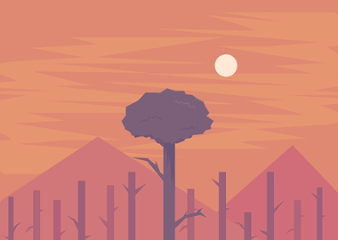 broken forest minimalist
