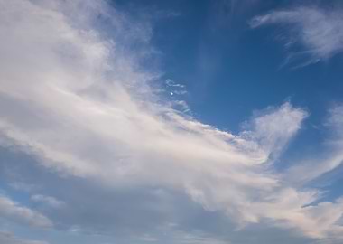 Panoramic cloudscape scene