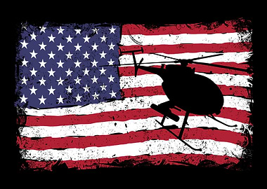 Retro Helicopter Pilot