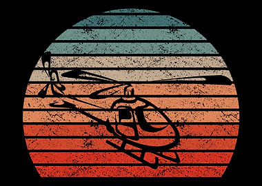 Retro Helicopter Pilot