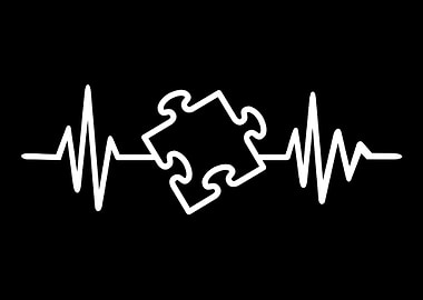 Jigsaw puzzle heartbeat