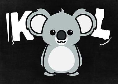 Cute Cool Koala Cartoon