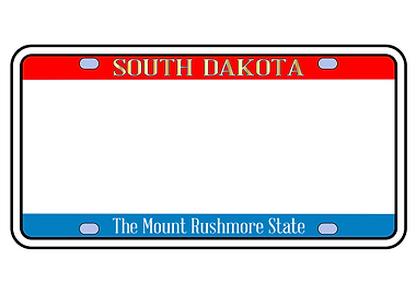Blank South Dakota License