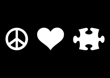 Peace love jigsaw puzzle