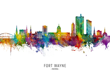 Fort Wayne Skyline Indiana