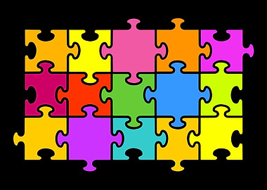 Jigsaw puzzle pieces