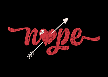 Nope Heart Patch Anti Vale