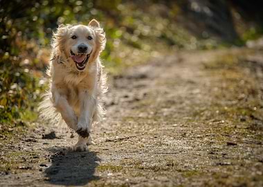 Running Golden Retriever