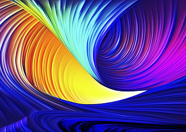 Neon Abstract canyon