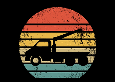 Retro Tow Truck Driver