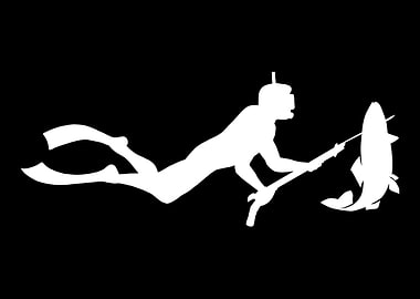 Spearfishing Diver