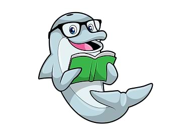Dolphin Nerd Book Glasses