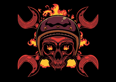 Mechanic Car Skull
