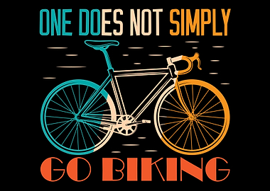 Bicyclist saying cycling b