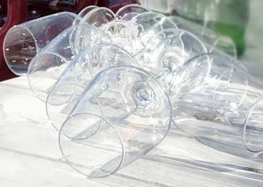 Glasses restaurant table c