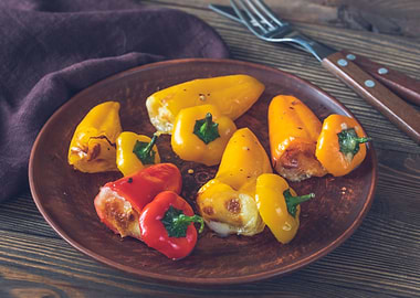Stuffed mini sweet peppers