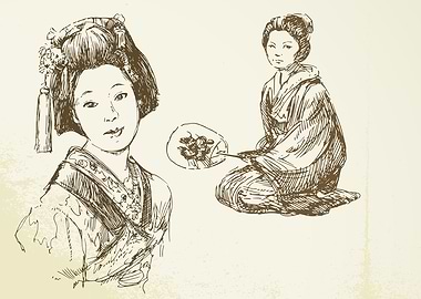 Geisha fan