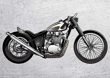 Motorbike Wall Poster 2