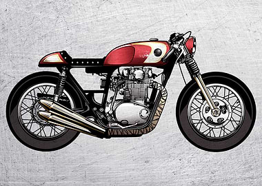 Motorbike wall poster 8