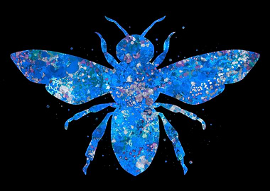 Bumblebee blue abstract