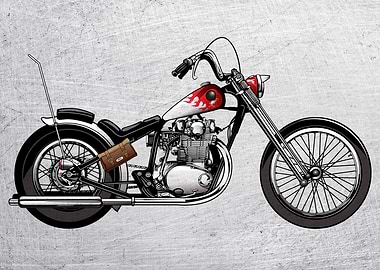 Motorbike Wall Poster 1