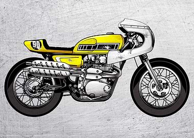 Motorbike Wall Poster 6